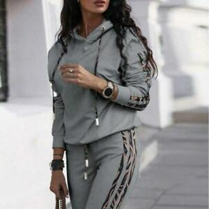 Women 2 Piece Set Tracksuit Long Sleeve Sportswear Top + Pants Jogging Suit