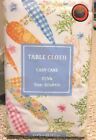 SPRING EASTER Vinyl Tablecloth Lined Kitchen PEVA 60 X 84 Floral Gingham Carrots