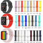 Silicone Sport Band Straps Accessories For Apple Watch Series 7 6 5 4 3 38-44mm