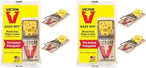 VICTOR Easy Set Wood Mouse Trap Color Tan LOT OF PACK Select Your Pack