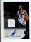 RICKY RUBIO 2020/21 PANINI SELECT X-FACTOR GAME USED JERSEY AUTO #012/249 BC7429