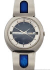 Seiko Diamatic 2206-0120 Day Date Ladies Futuristic Ladies Blue Dial Watch