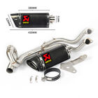 For Yamaha MT-07 FZ07 XSR700 Exhaust System Header Pipe 51mm Carbon Muffler Tips (For: 2021 Yamaha XSR700)