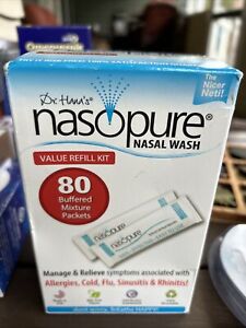 Nasopure Nasal Wash, Value Refill Kit, 80 Count Exp 10 /2027