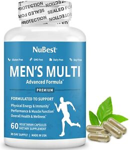 Men’s Multi 18+ by NuBest, 20+ Vitamins & Minerals, 60 Vegan Capsules