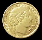 1851 A GOLD FRANCE 3.2258 GRAMS CERES HEAD 10 FRANCS VF