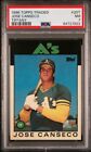 1986 Topps Traded TIFFANY Jose Canseco PSA 7 — WELL CENTERED — *READ*