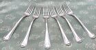 Set of 6 SIX Gorham STERLING Silver OLD FRENCH FORKS ~Old Marks 'H' -heavy 7.25