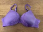 Victoria's Secret Violet Lace 34B Very Sexy So Obsessed Add 1 1/2 Push Up Bra VS