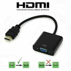 5x HDMI Male  to VGA Female Adapter Converter Cable for Video HDTV DVD PC 1080P