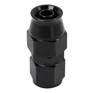 Lencool Racing 8AN PTFE Hose End Fitting Straight Black Fits For PTFE Hose  1Pc