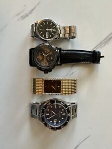 Watch Lot. Four Watch Lot. All Different Style Watches.