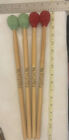 2 pair Cymbal Mallets Yarn Wrapped Professional Excellent Condition Marimba Gong