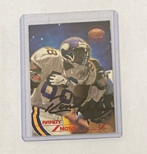 New Listing1998 Topps Stars #66 Randy Moss RC Autographed Card #/8799