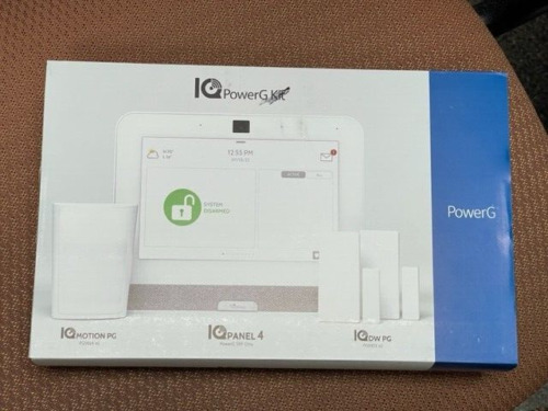 Qolsys IQ Panel-4 PowerG Home Alarm Kit w/ 1-Motion, 2-Window Sensors Verizon