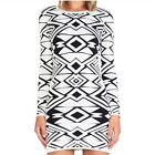 Parker Dress Women's Small Eve Knit Stretch Black and White Bodycon