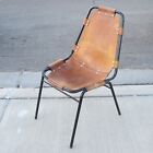 Vintage Charlotte Perriand Les Arcs Leather Dining Side Chair Mid Century Modern