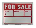 1-10 Pack FOR SALE Sign 9x12in Weatherproof Plastic Sell Cars Boats Auto Trucks
