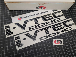 I-VTEC DOHC Decals Fat Blinds (2-Pack) Vinyl Sticker 12