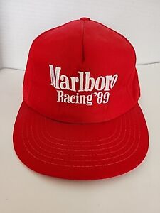 RARE Vintage 1989 Marlboro Racing Snapback Hat - Made in USA - Free Shipping!