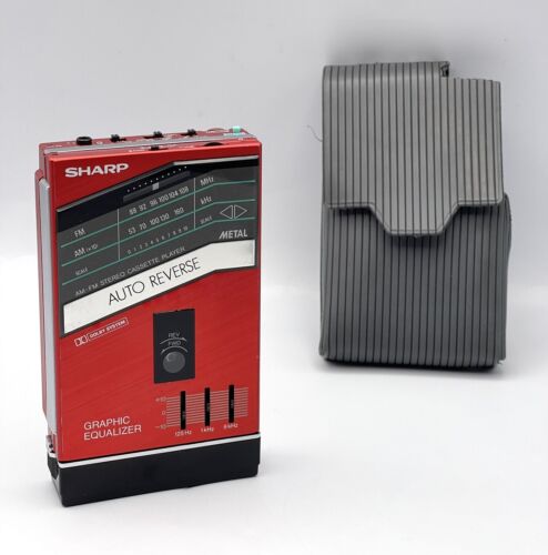 New ListingVintage Sharp JC-850 (R) Auto Reverse AM/FM Stereo Cassette Player For Repair