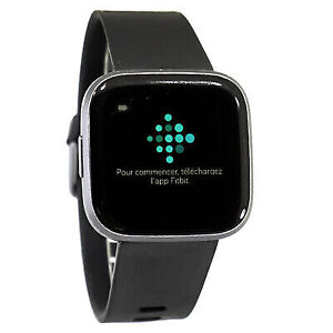 Fitbit Versa 2 Smartwatch 40mm Aluminum - Black/Carbon FB507BKBK