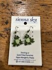 Sienna Sky Earrings  Sterling Silver Hook Frogs