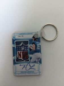 2021 National Treasures Trevor Lawrence NFL Shield Auto 1/1 Keychain