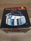 Vintage Stainless steel Whistling kettle 2qt Kmart W/BOX
