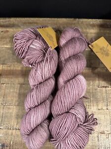 New Listing1952 Farmers Daughter Fibers Yarn Juicy DK 100g Buffalo Gal Deep Rose/mauve Wool