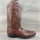 Dan Post Mens 10.5 D Brown Leather Round Toe Western Classic Cowboy Boots