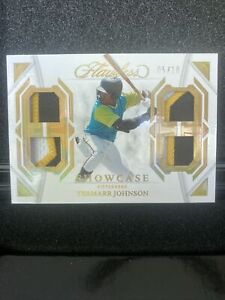 TERMARR JOHNSON 2023 FLAWLESS SHOWCASE GOLD DUAL PATCH /10