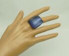 Alexis Bittar Big Chunky Purple Carved Lucite Ring Size 5 ¾ Free Ship