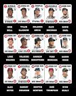 2017 TOPPS HERITAGE 1968 GAME CARD ROOKIES COMPLETE YOUR SET