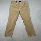 Talbots Flawless Five-Pocket Slim Ankle Frayed Hem Corduroy Pants Womens Size 12