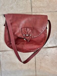 Etienne Aigner Vintage Burgundy Red Shoulder Handbag