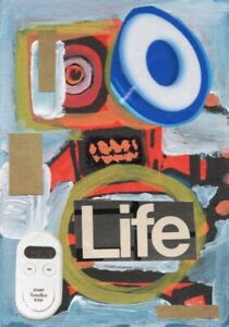 ACEO Original Art - Life - abstract surreal collage card Ooak by Kiefer Moore