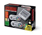 SNES Super Nintendo Classic Edition Mini Console Grey 2 Controllers + Games NEW