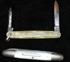 PAL CUTLERY CO Knife 2 Blade Pen Smooth Celluloid Handles and Western Knife Lot