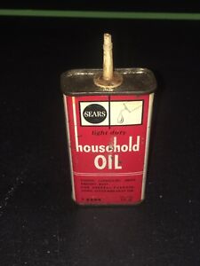 VTG SEARS CRAFTSMAN HOUSEHOLD OIL CAN 4 FL OZ SEARS ROEBUCK & CO. CHICAGO ILL