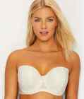 CURVY KATE Ivory Luxe Strapless Multiway Underwire Bra, US 38G, UK 38F, NWOT