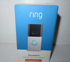 Ring Video Doorbell 4 - Satin Nickel Smart Wi-Fi Video Battery Or Wired