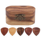Walnut Guitar Pick Box Plectrum Holder Case for Guitar Lover Musical Gift