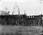 New 8x10 Civil War Photo: Officers of the 13th New York Cavalry by Tent