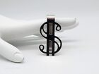 NEW DOLLAR SIGN MONEY CLIP SHINY 925 STERLING SILVER 8.5 GRAMS SENT IN GIFT BOX!