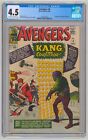 AVENGERS #8 CGC 4.5 1st Kang, Stan Lee, Jack Kirby, Marvel Comics 1964