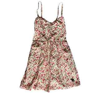 Vintage Abercrombie and Fitch baby doll floral Sleeveless dress Y2K XSMALL