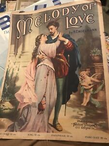 Melody Of Love - 1903 Antique Sheet Music - By H. Engelmann