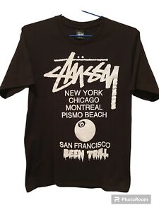Stussy x Been Trill x Pyrex Vision 8 Ball Black Tee Shirt Size Small New York