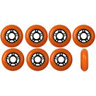 Inline Skate Wheels 80mm 89A Outdoor Orange Rollerblade Hockey 8 Pack